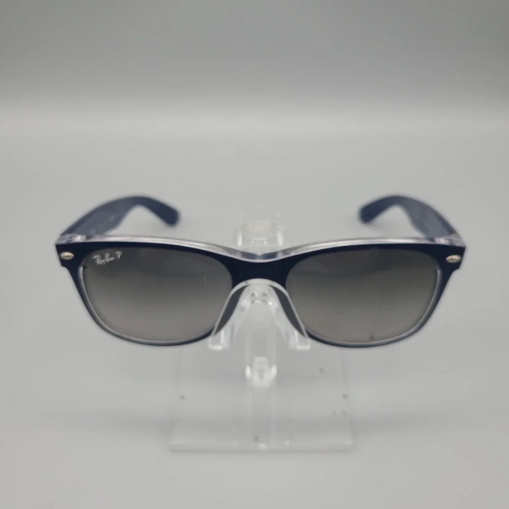 Ray-Ban New Wayfarer RB2132 6053/M3 Blue Crystal Polarized Sunglasses FRAME ONLY